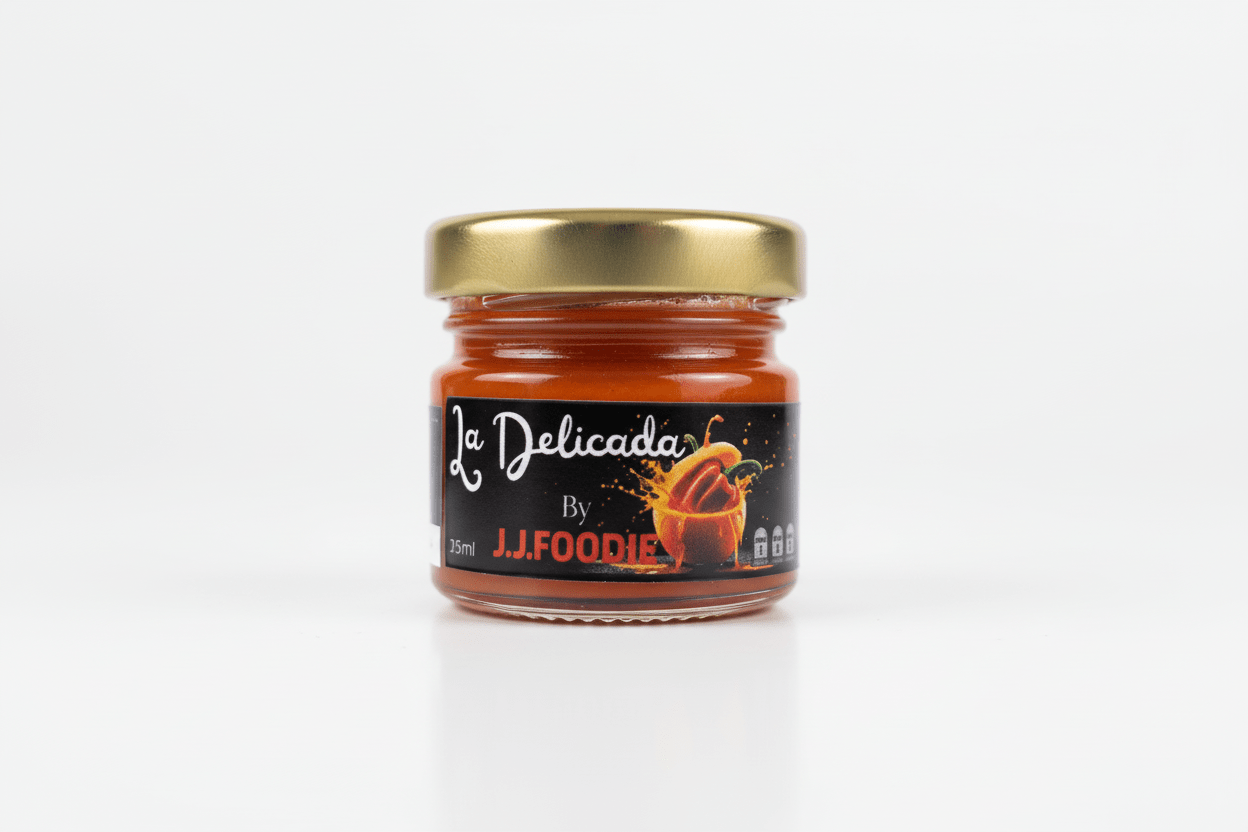 Salsa picante de habanero y naranja natural 33ml la delicada suave citrica equilibrada