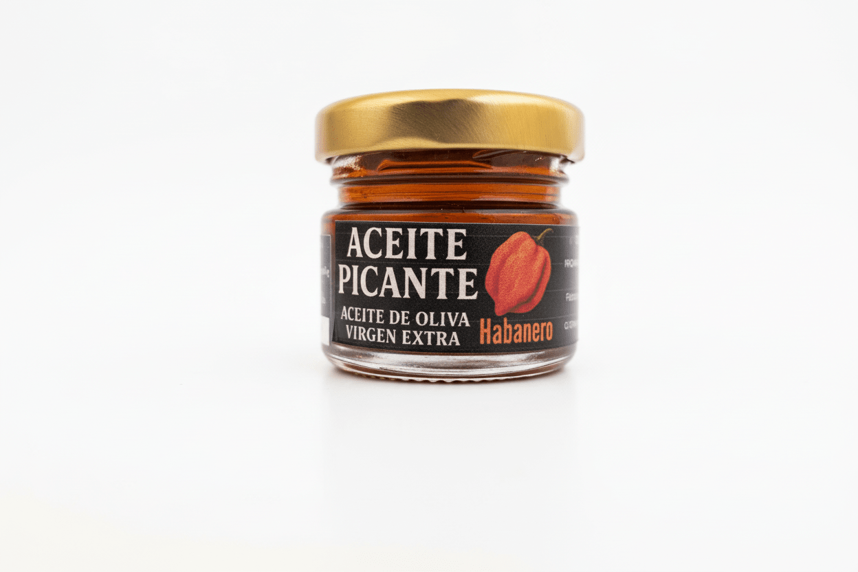 Aceite picante habanero 33ml aceite de oliva virgen extra infusionado picante intenso