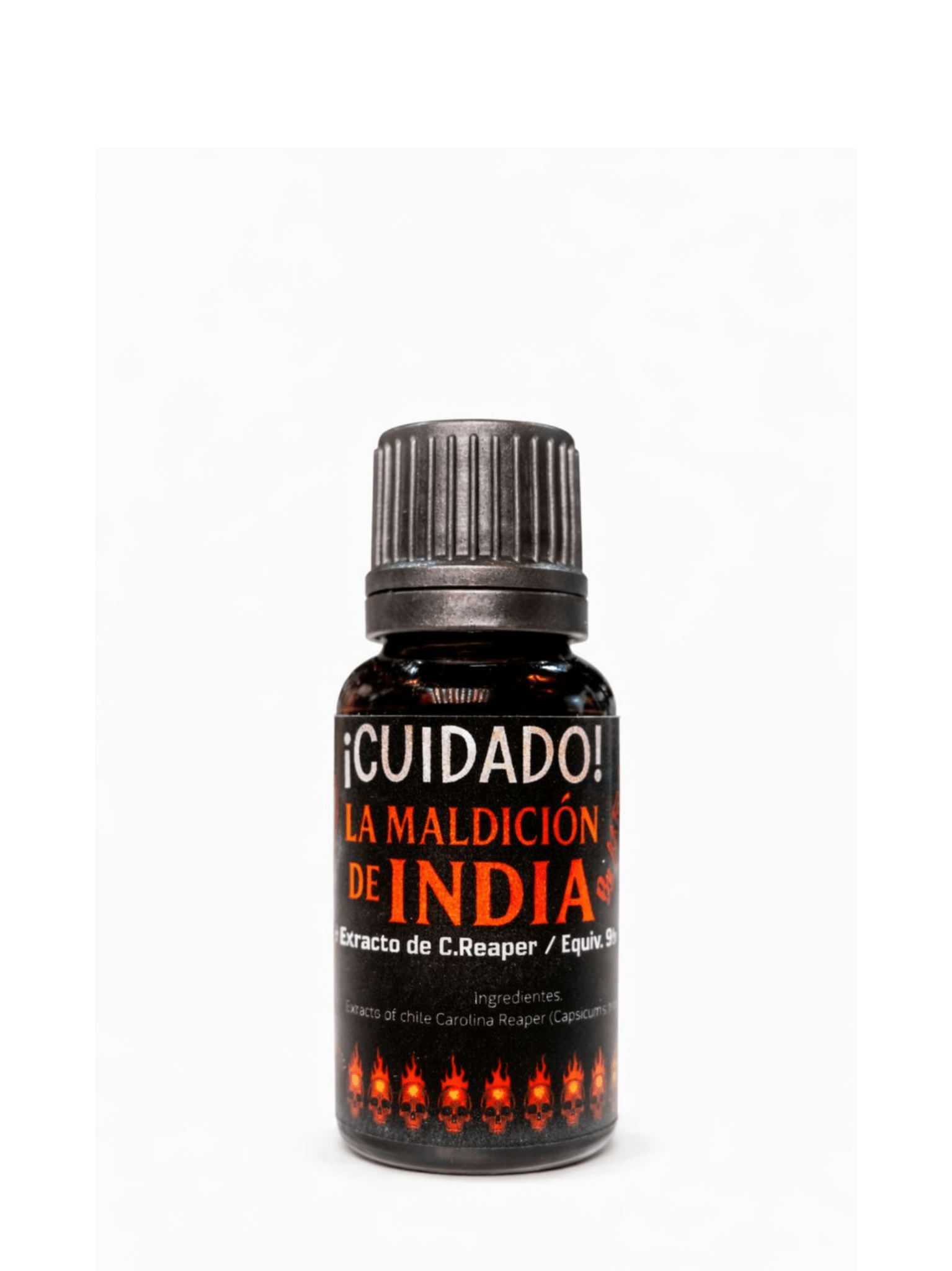 💀 Extracto Picante "La Maldición de India" 15ml - 13M SHU - J.J.Foodie