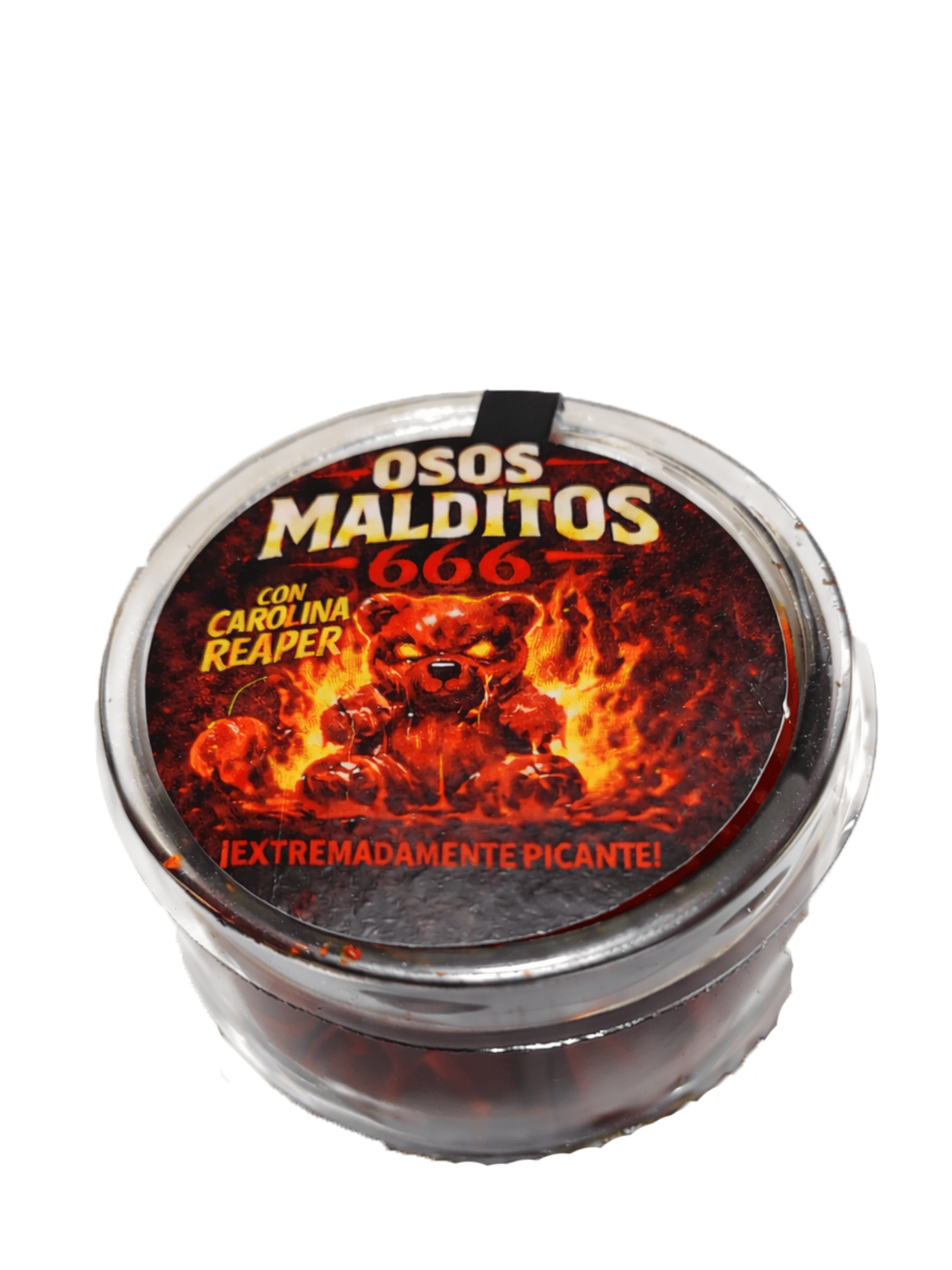 Osos malditos 666 gominolas picantes con carolina reaper dulces intensos extremos