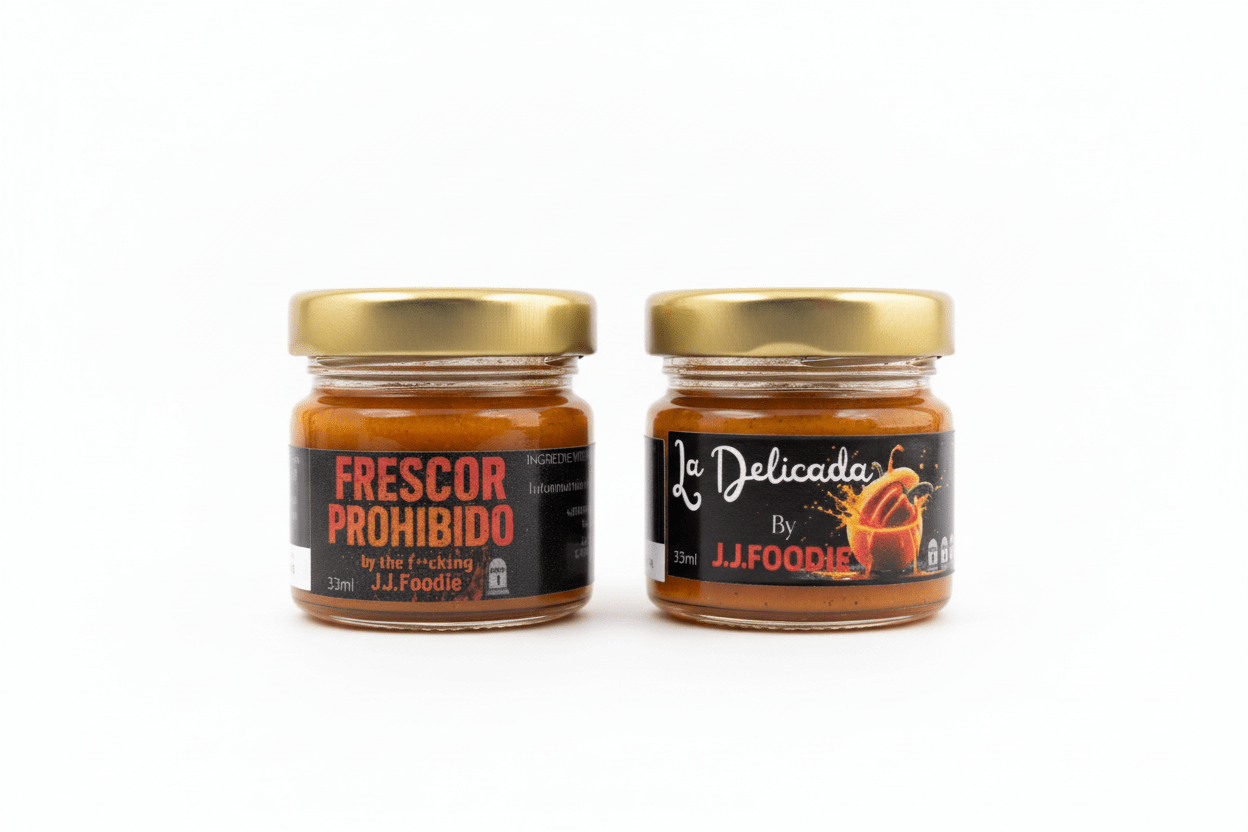 Pack iniciacion salsas picantes 2x33ml frescor prohibido y la delicada jalapeño habanero suave picante