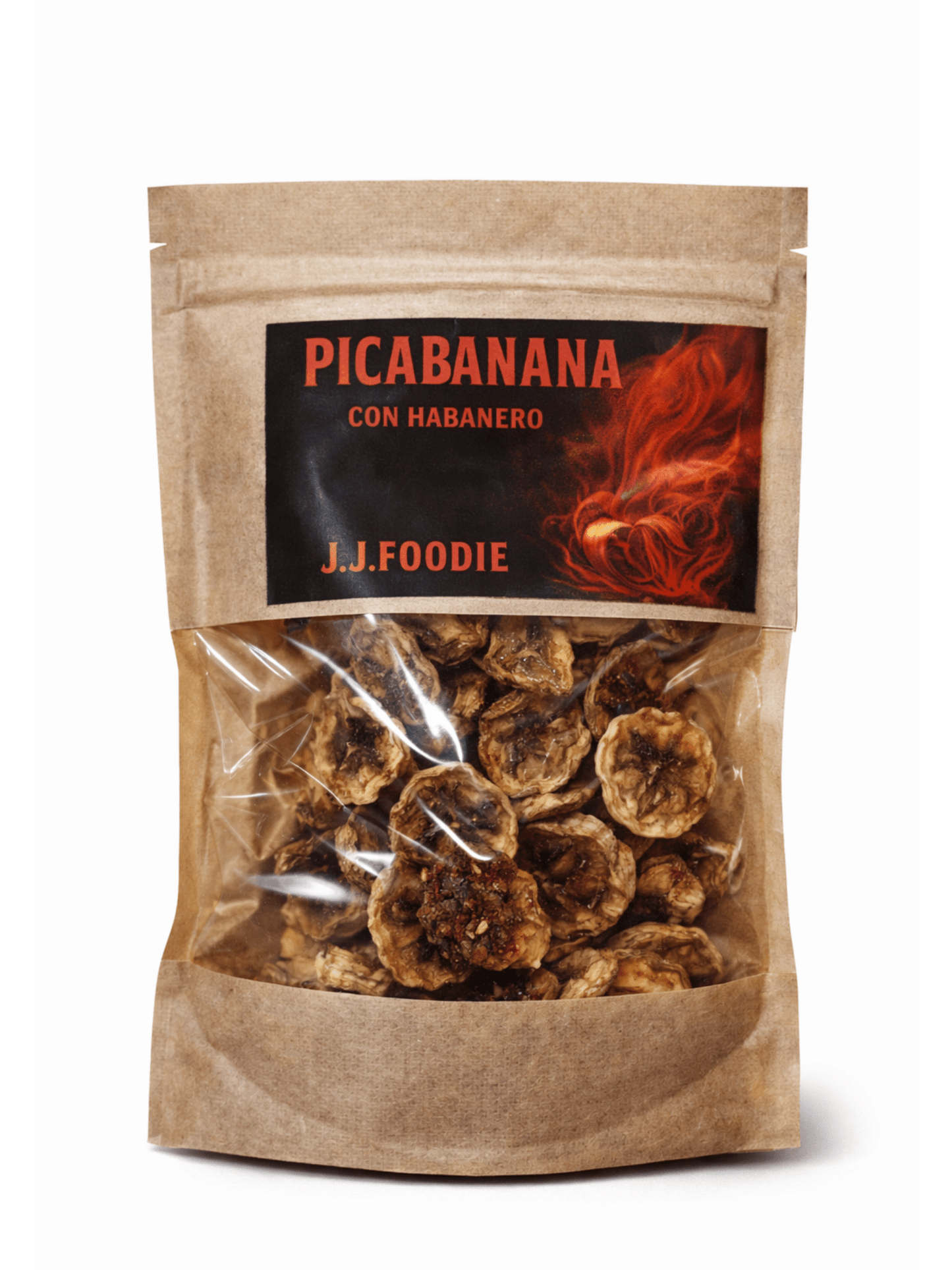 plátano deshidratado con chile y azúcar moreno picabanana snack picante dulce