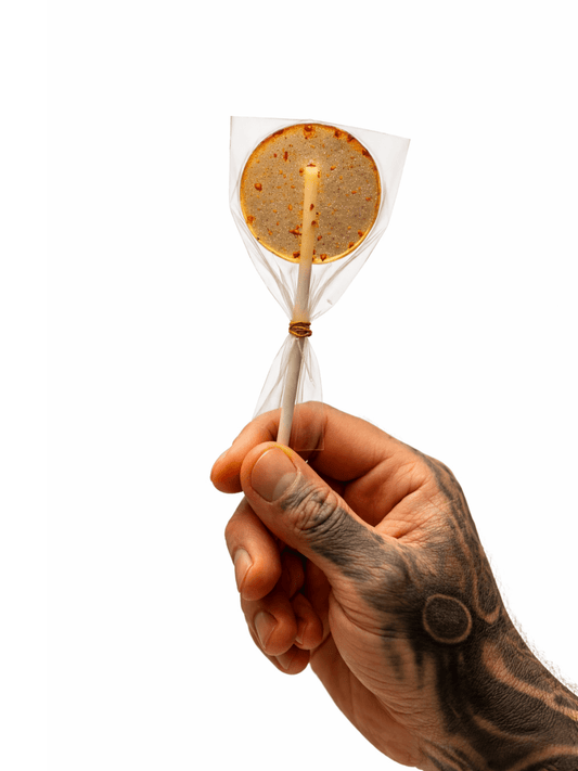 piruleta de jalapeño dulce picante suave snack con toque de chile