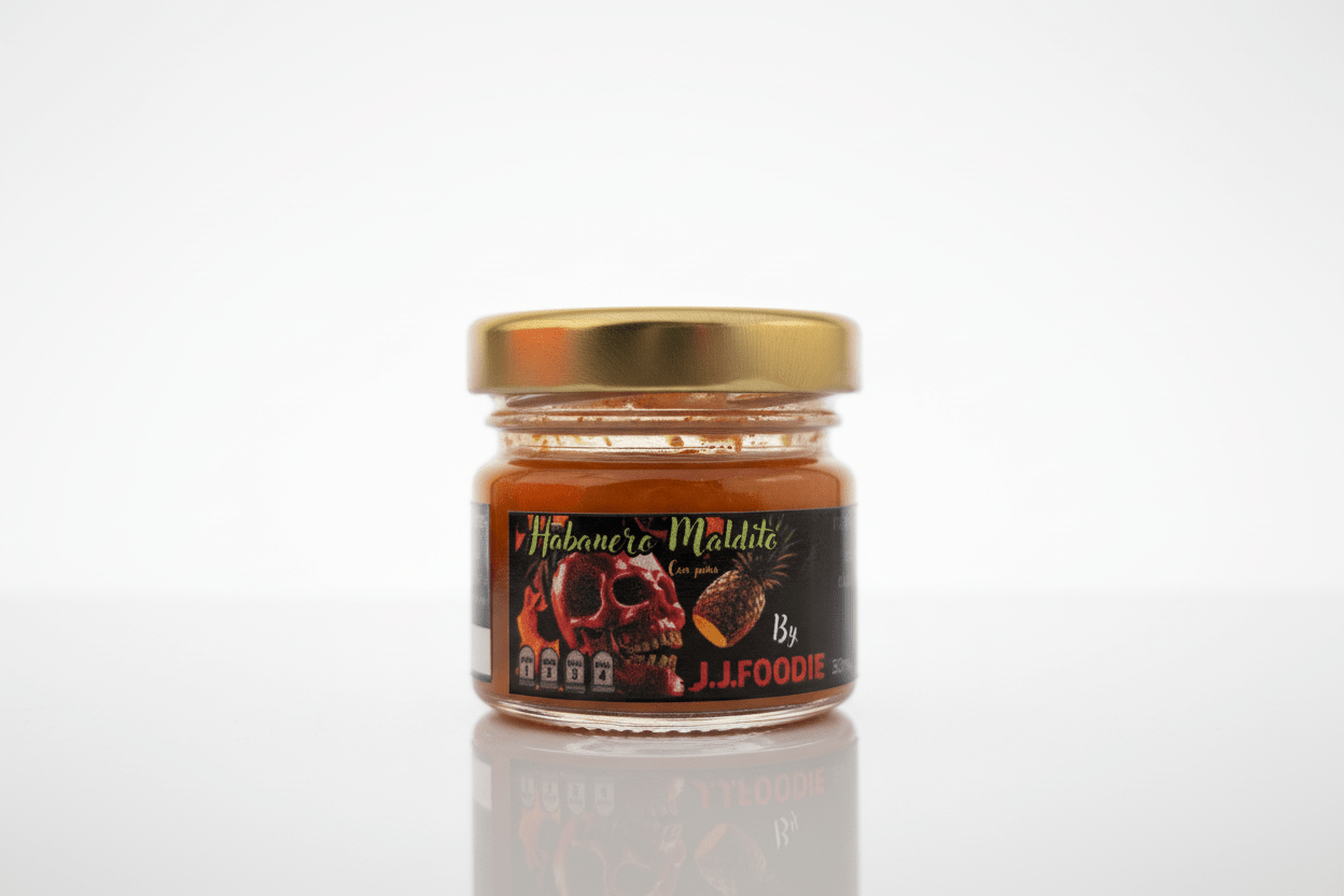 Salsa picante de piña y habanero 33ml habanero maldito tropical picante intenso