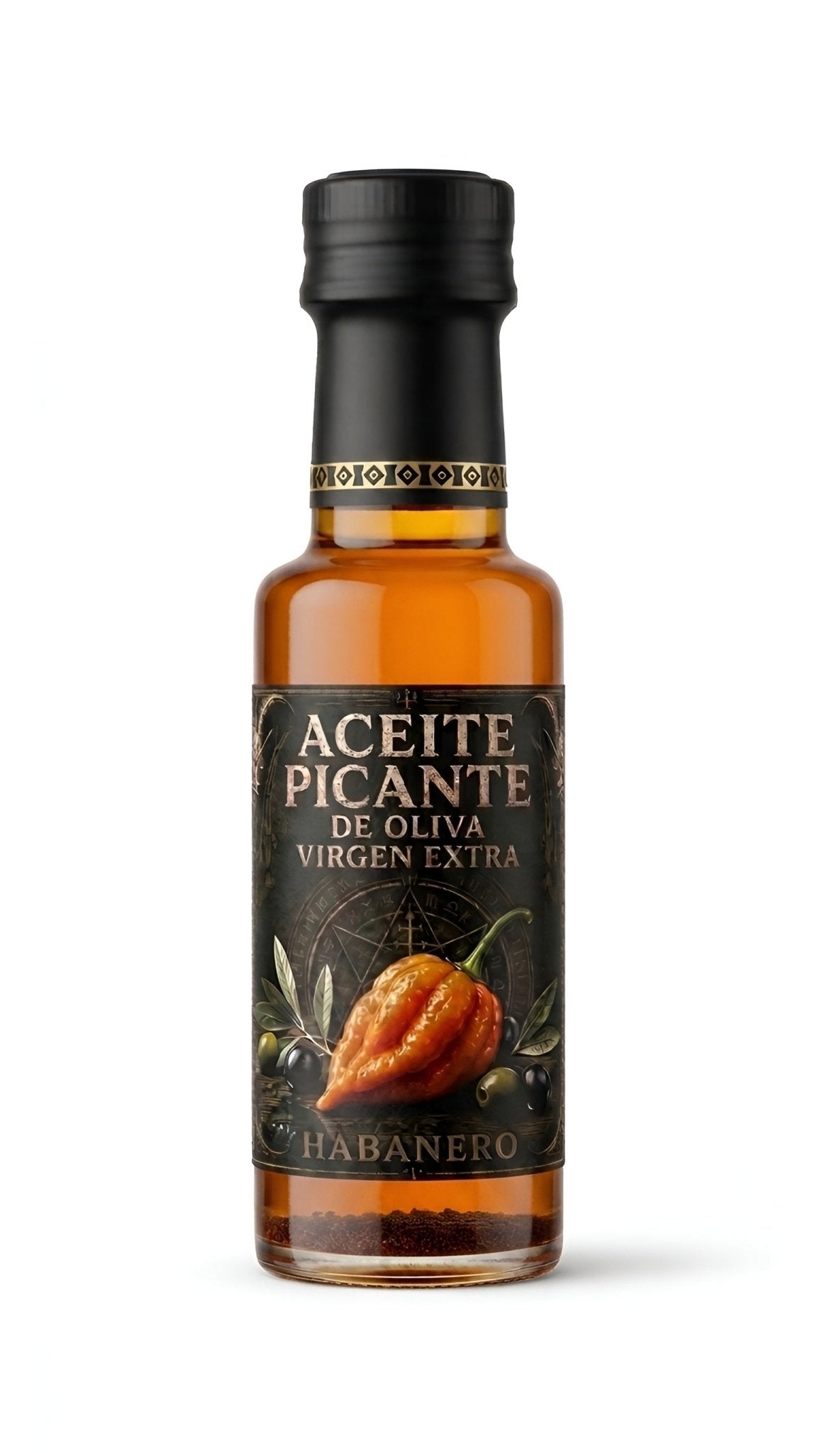 Aceite de Habanero - Aceite Picante con Aceite de Oliva Virgen Extra - J.J.Foodie
