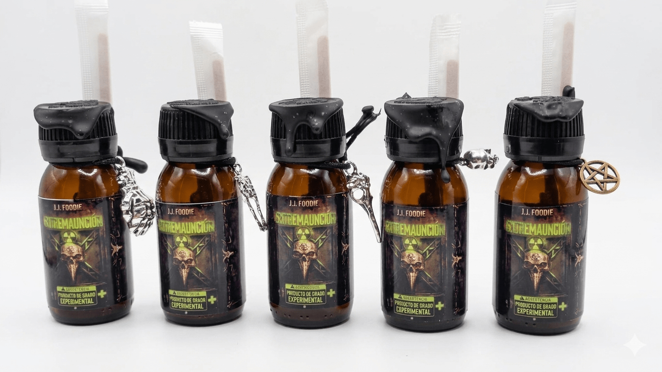 EXTREMAUNCIÓN salsa picante extrema Carolina Reaper & Trinidad Scorpion – J.J.Foodie