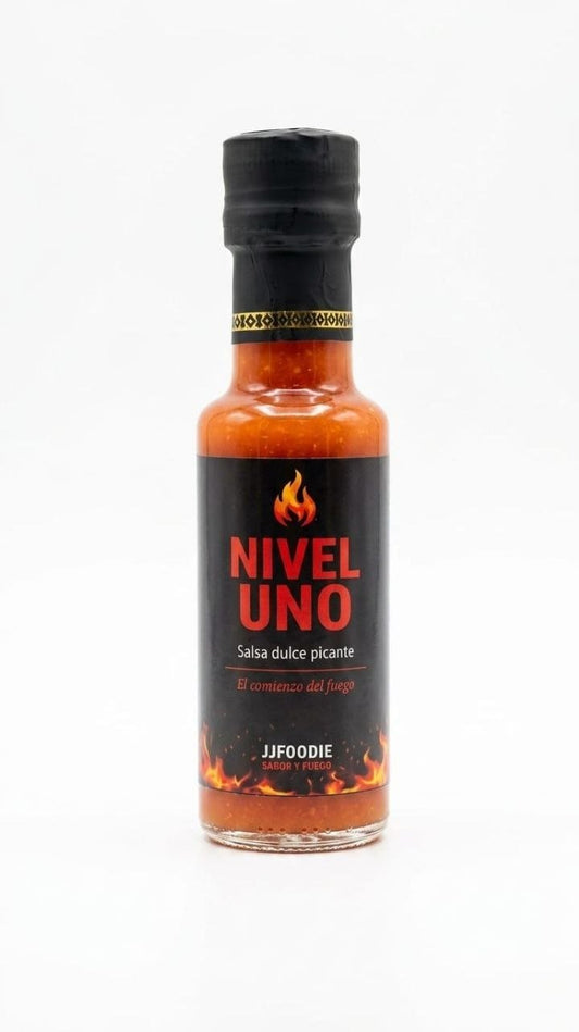Salsa Dulce Picante Artesanal con Habanero | Nivel Uno J.J.Foodie - J.J.Foodie