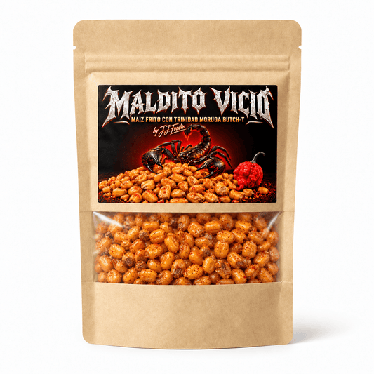 Maldito Vicio – Maíz frito barbacoa con Trinidad Scorpion Butch-T · 100 g - J.J.Foodie