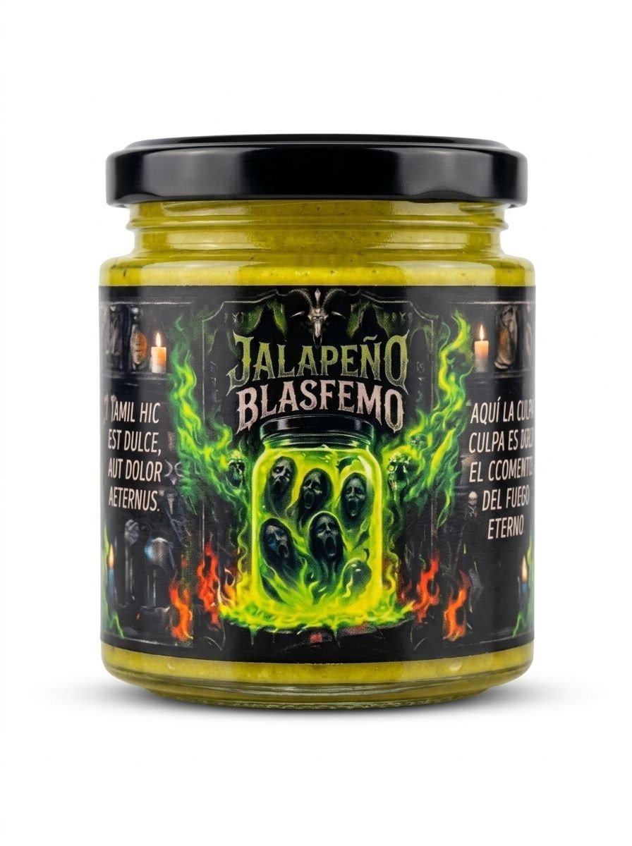 Jalapeño Blasfemo - Puré de Jalapeño Verde Artesanal 245ml - J.J.Foodie